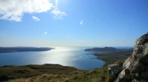 stock-footage-time-lapse-view-towards-where-the-sound-of-mull-meets-the-ocean-scotland